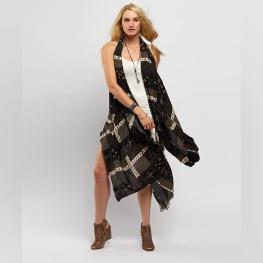 Free people Free People Twilight & Ivory Festival Scarf Print Duster - Picture 13 of 13
